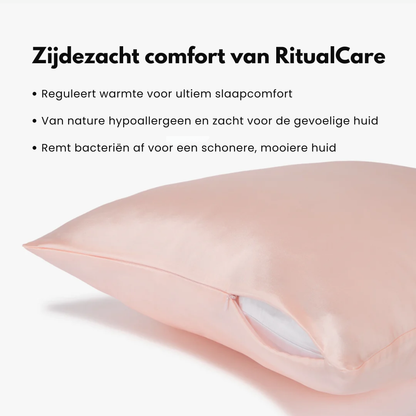 RITUALCARE | Kussensloop van moerbeizijde | Set van 2